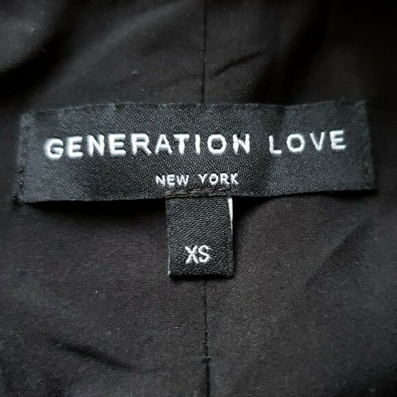 GENERATION LOVE Adele crystal button blazer black double breasted jacket XS NEW - Picture 7 of 10